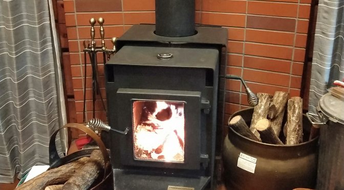 富士山初冠雪&雪化粧と薪ストーブ！