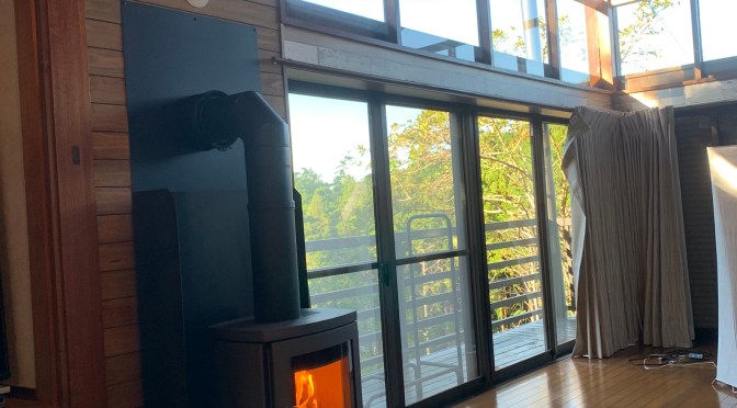 薪ストーブがやってきた！伊豆の国市コテージそらまど